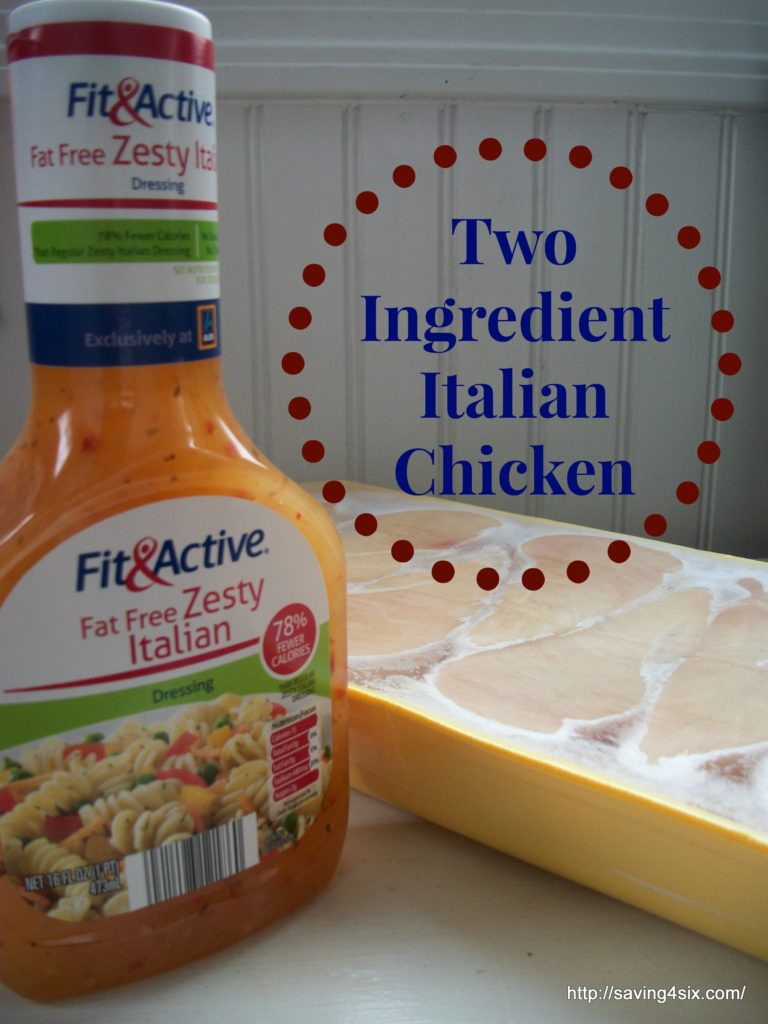 Two Ingredient Italian Chicken