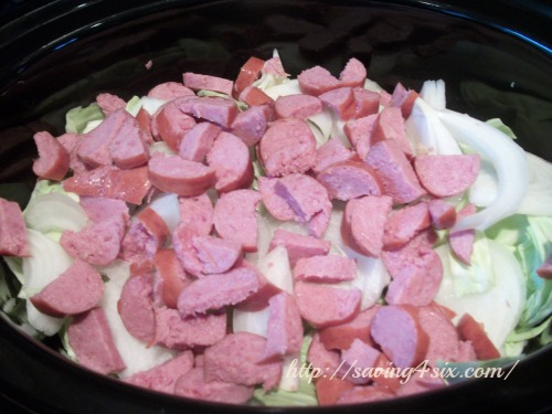 Crock Pot Cabbage and Sausage 3