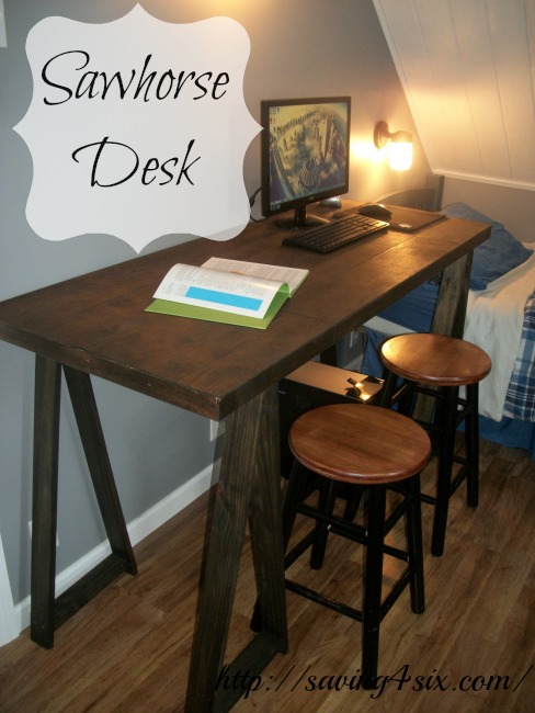 sawhorse desk