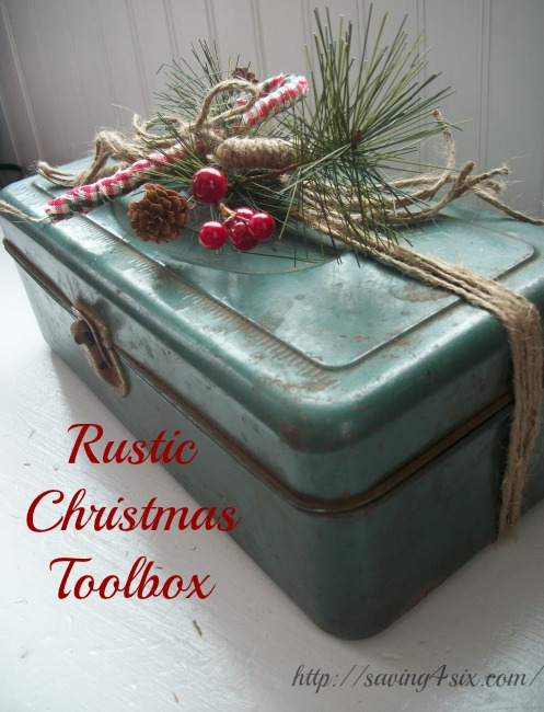 Rustic Christmas Toolbox