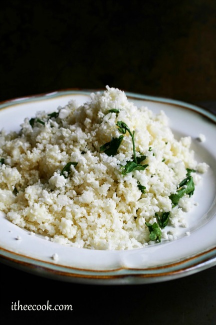 Simple Herbed Cauliflower Rice 1