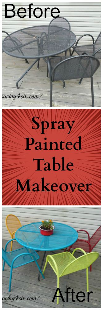 Spray Painted Table