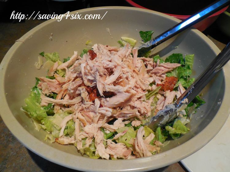 Rotisserie Chicken Caesar Salad Wrap 7