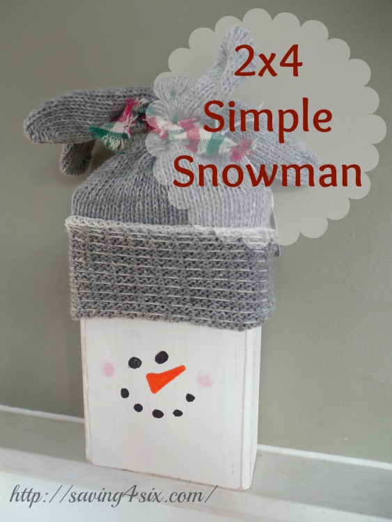 2x4 Simple Snowman