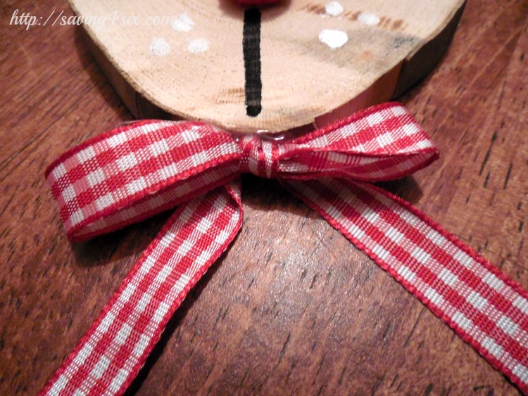 Wood Slice Reindeer Ornament 6