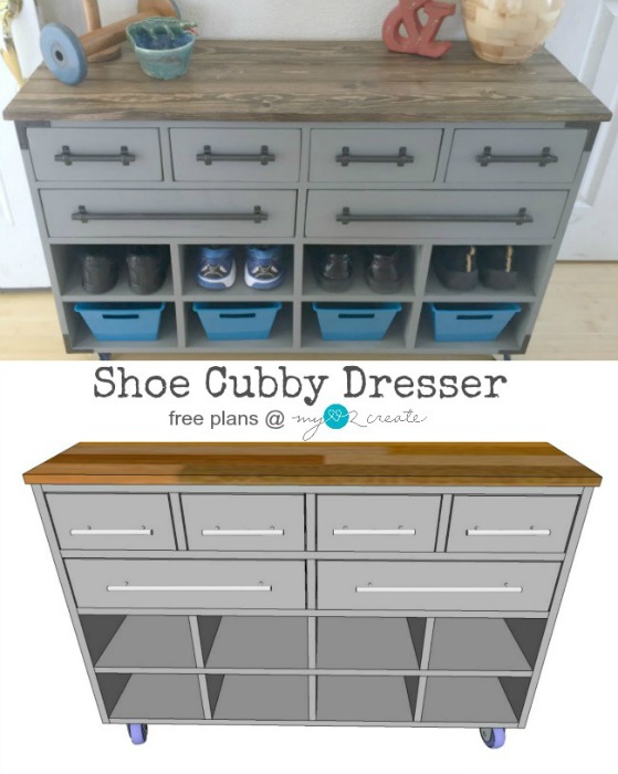 Shoe Cubby Dresser pin, MyLove2Create