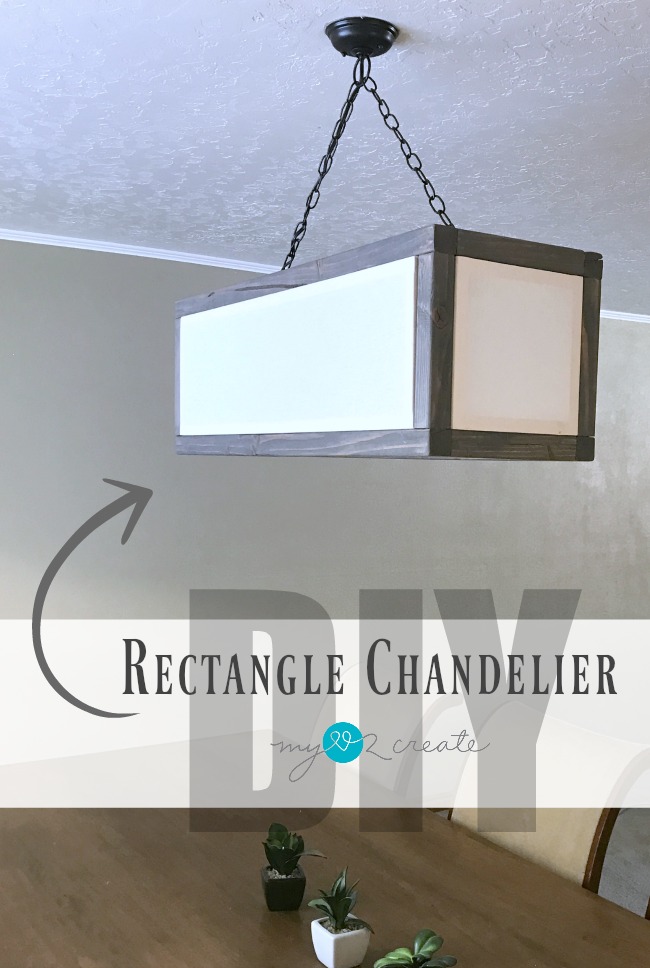 DIY Rectangle Chandelier, MyLove2Create